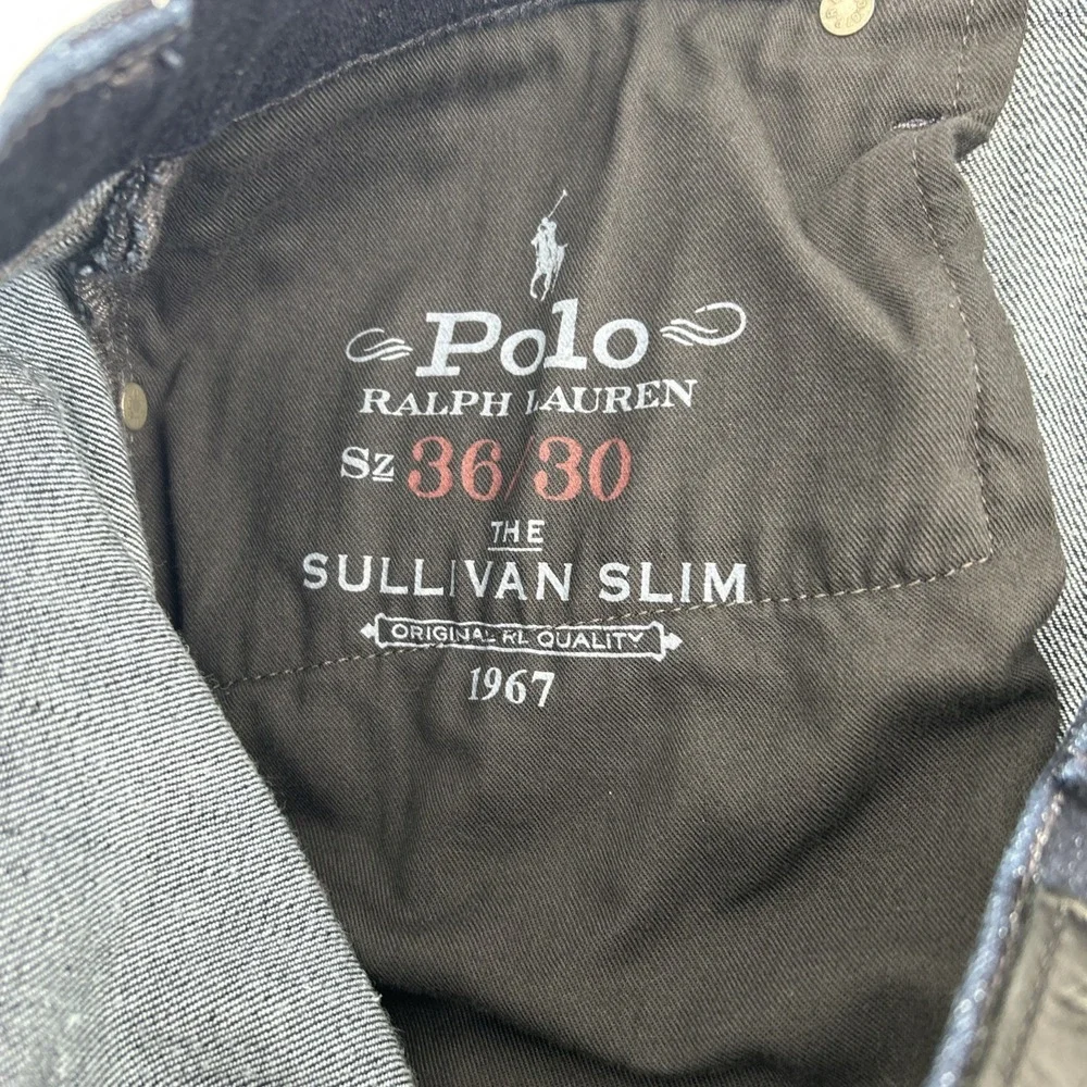 Polo Ralph Lauren Jeans Sullivan Slim  Men's 36/30 Blue Denim Dark Wash Casual